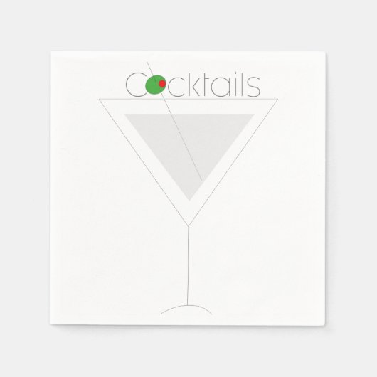 汚れたマリニ スタンダードカクテルナプキン (正面)