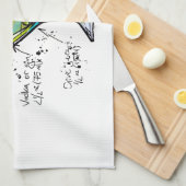 汚れたマルティーニのカクテルのレシピ キッチンタオル (四つ折り)