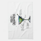 汚れたマルティーニのカクテルのレシピ キッチンタオル (縦)