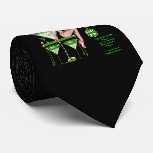 汚れたマルティーニ-タイ ネクタイ (ロール)