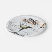 汚れたマルティーニ ペーパープレート (アングル)