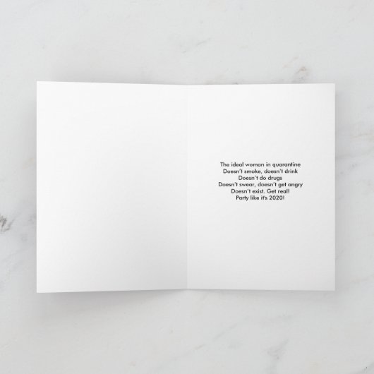 汚れたマーティニ 誕生日グリーティングカード カード (内部)