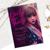 汚れた三十のミニマリスト写真付き 招待状