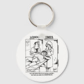 汚れた下着と病院のおもしろいギフト&ティー キーホルダー (正面)