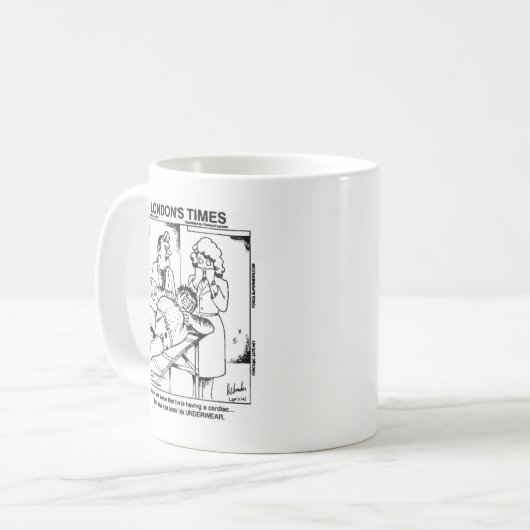 汚れた下着と病院のおもしろいギフト&ティー コーヒーマグカップ (正面左)