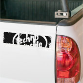 汚れた写真のバンパーステッカー バンパーステッカー (トラック上)