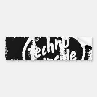 汚れた写真のバンパーステッカー バンパーステッカー