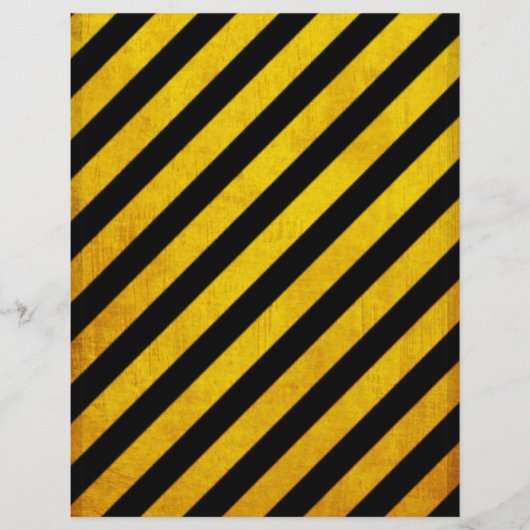 汚れた危険ゾーンのストライプ チラシ (正面)