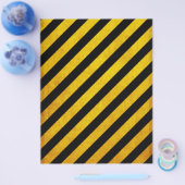 汚れた危険ゾーンのストライプ チラシ (シングル)