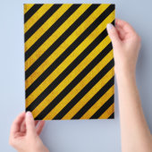 汚れた危険ゾーンのストライプ チラシ (手)