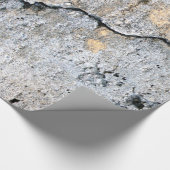 汚れた及び割れたコンクリート ラッピングペーパー (角)