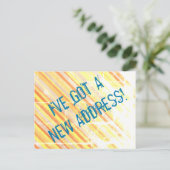 汚れた外観の新居ポストカード 案内ポストカード (スタンド正面)