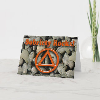 汚れた岩の地味な回復グリーティングカード カード