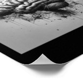 汚れた心のステッカー ポスター (角)