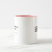 汚れた心は無駄になるべきひどい事です ツートーンマグカップ (中央)