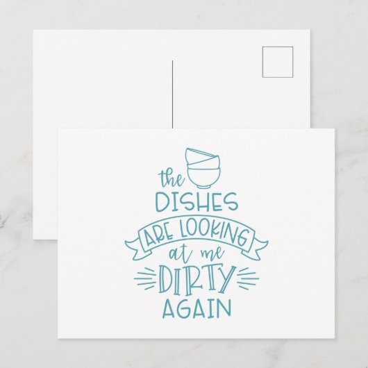 汚れた料理 ポストカード (正面/裏面)