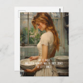 汚れた料理 ポストカード (正面/裏面)