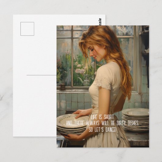 汚れた料理 ポストカード (正面/裏面)