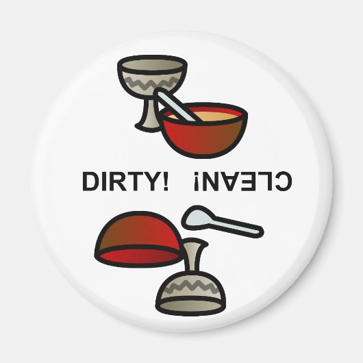 汚れた料理 マグネット (正面)