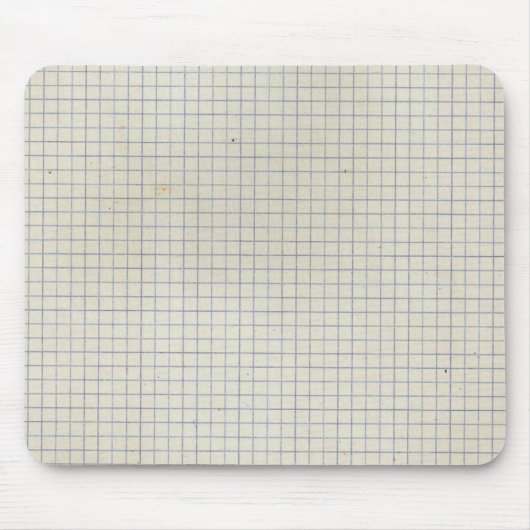 汚れた方眼紙 マウスパッド (正面)