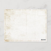 汚れた星条旗のヴィンテージ国旗のポストカード ポストカード (裏面)