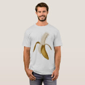 汚れた検閲された皮をむかれたバナナ Tシャツ (正面フル)