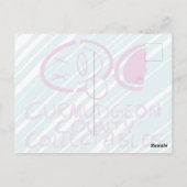 汚れた水彩画の女の子 ポストカード (裏面)