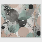 汚れた水色 ラッピングペーパー (フラット)