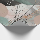 汚れた水色 ラッピングペーパー (角)