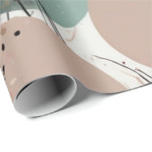 汚れた水色 ラッピングペーパー (ロールコーナー)