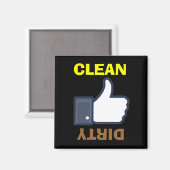 汚れた汚れた汚れた汚れた親指アップ/ダウン食洗機磁石 マグネット (正面/裏面)