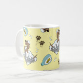 汚れた犬洗い桶 コーヒーマグカップ (正面左)