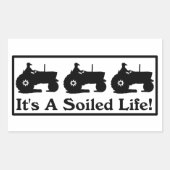 汚れた生活だ 長方形シール (正面)