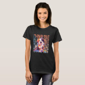 汚れた画家と画家のためのアクリル注入絵を描デザイン Tシャツ (正面フル)