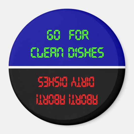 汚れた皿を取り除く マグネット (正面)