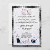 「汚れた皿」のブライダルシャワーの招待状 招待状 (正面)