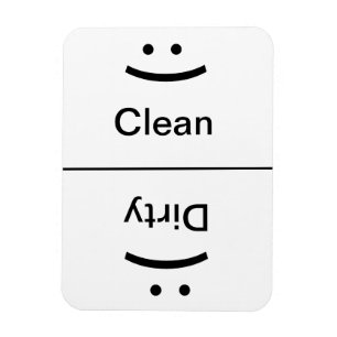 汚れた磁石をきれいにして下さい(スマイルかしかめ面) マグネット