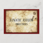 汚れた精神病院の誕生日パーティー エンクロージャーカード (正面)