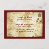 汚れた精神病院の誕生日パーティー エンクロージャーカード (裏面)