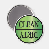 汚れた緑のグラデーションをクリア マグネット (正面/裏面)