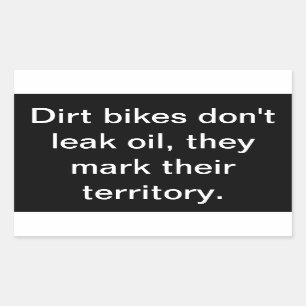 汚れた自転車が油のATV/車両のステッカーを漏らさない 長方形シール