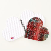 汚れた赤いタイル色あせ汚れた？ ノートブック (内部)