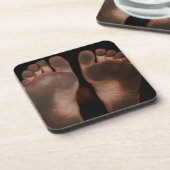 汚れた足 コースター (左側)