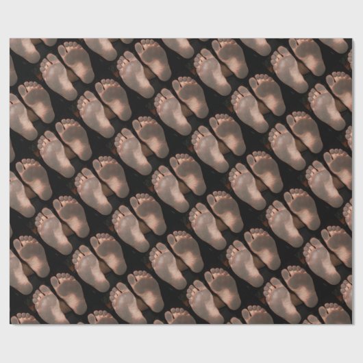 汚れた足 ラッピングペーパー (フラット)