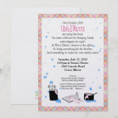 '汚れた食器' ブライダルシャワーの招待状 招待状 (正面/裏面)