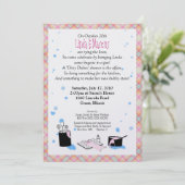 '汚れた食器' ブライダルシャワーの招待状 招待状 (スタンド正面)