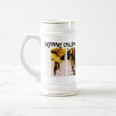 汚れた3箱ステイン ビールジョッキ (左)