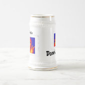 汚れた3箱ステイン ビールジョッキ (中央)