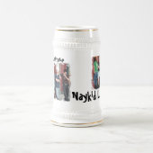 汚れた3箱ステイン ビールジョッキ (中央)