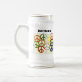 汚れた3箱2ステイン ビールジョッキ (左)